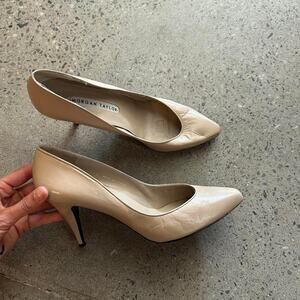 Morgan Taylor Women's 10 Pumps Nude Heels Vintage Made in Spain
